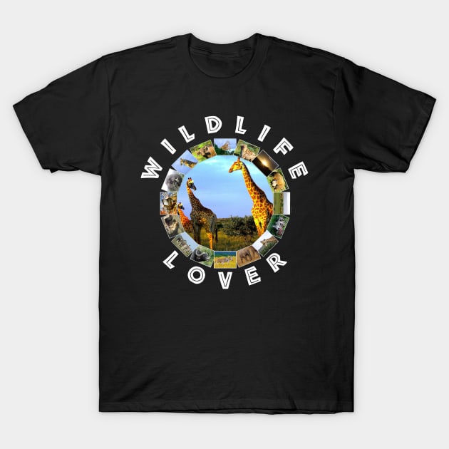 Wildlife Lover Giraffe Herd T-Shirt by PathblazerStudios